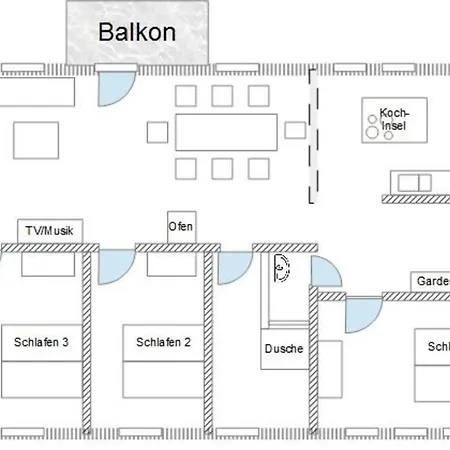 Bis 6 Personen Apartment